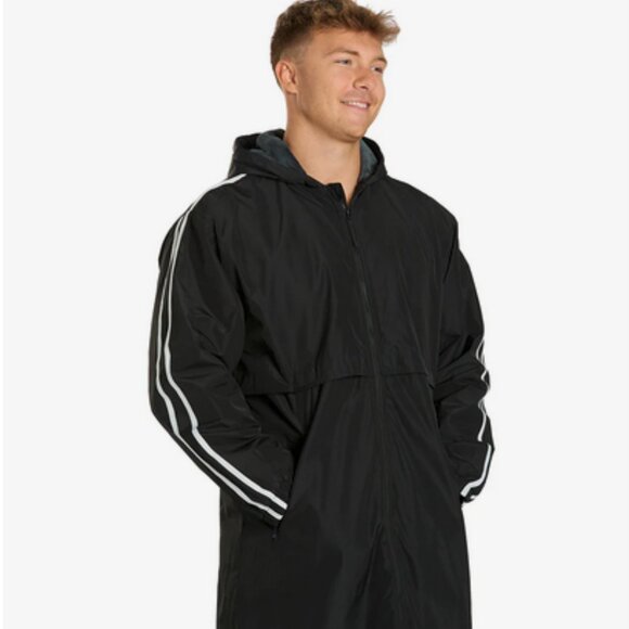 Sporti Other - Striped Comfort Fleece-Lined Swim Parka